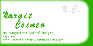 margit csinto business card